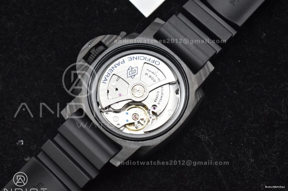 Clone FashionForward Dial Carbotech on Edition Strap VSF Best P.900 42mm PAM2231 Rubber 989 Black 0204